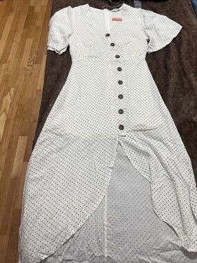 Andrée by Unit Polka Dot Maxi Dress – Size Medium NWT